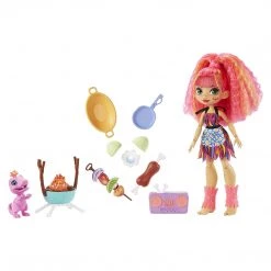 Mattel Cave Club Emberly Wild About BBQs Doll Set
