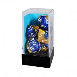 Game Accessories Chessex 7 Set Dice Gemini Blue-Gold/White CHX 26422