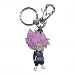 GE Animation Keychains Dragon Ball Super SS Rose Goku Black PVC Keychain