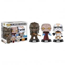 POP Vinyl's Funko Star Wars Pop Revenge Of The Sith 3 Pack Tarfful Emperor Utapau Vinyl Figure Set