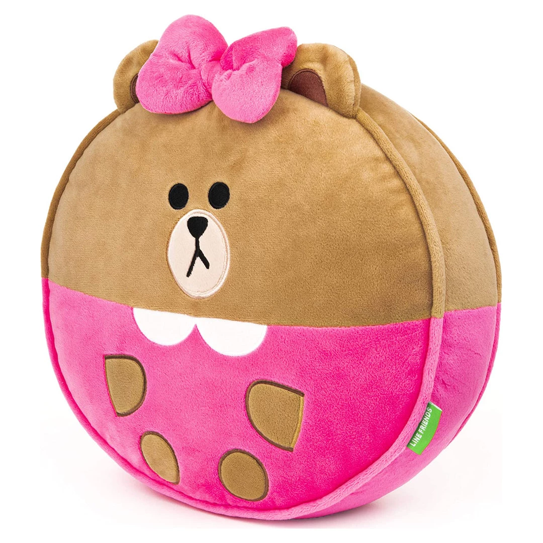 Gund Line Friends Chocolate Plush Pillow 6058941 4 Gund Line Friends Chocolate Plush Pillow 6058941