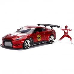 Jada Toys Power Rangers Red Ranger 2009 Nissan GT-R R35 Diecast Car