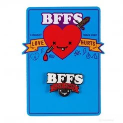 Jewelry Kidrobot BFFS Love Hurts Logo Enamel Pin