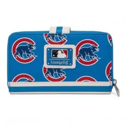 Loungefly MLB Chicago Cubs Logo Zip Around Wallet Wallets