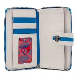 Loungefly MLB Chicago Cubs Logo Zip Around Wallet Wallets