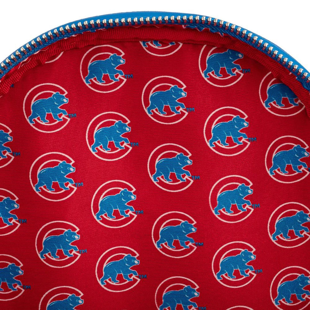 Loungefly MLB Chicago Cubs Logo Mini Backpack Backpacks 6 Loungefly MLB Chicago Cubs Logo Mini Backpack Backpacks