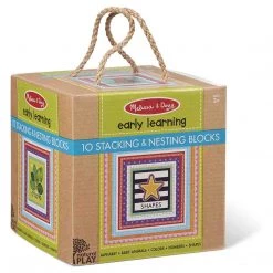 Melissa And Doug Stacking Nesting Blocks Shapes 10 Count All Arts And Crafts