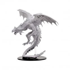 WizKids Pathfinder Battles Deep Cuts Unpainted Gargantuan White Dragon Miniature Action Figures