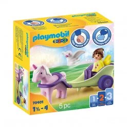 Playmobil 123 Unicorn Carriage With Fairy Set 70401