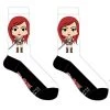 Everything Legwear Red Sonja White And Black 1 Pair Of Crew Socks
