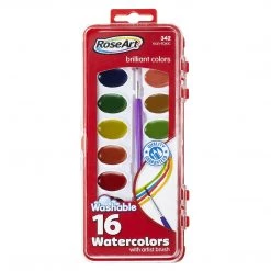 Rose Art Washable Brilliant 16 Watercolors Set All Arts And Crafts