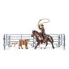 Schleich Farm Team Roping With Cowboy Set 41418