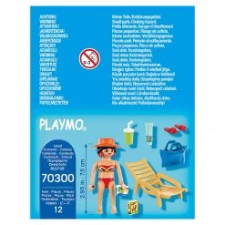 Playmobil Special Plus Sunbather With Lounge Chair Building Set 70300