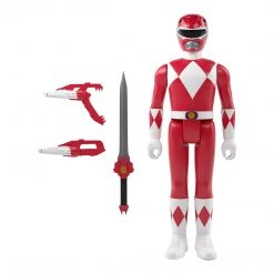 Super7 Power Rangers Red Ranger Reaction Figure ReAction Figures