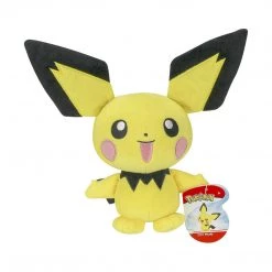 Wicked Cool Toys Pokemon Pichu Happy 8 Inch Plush Figure