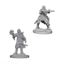 Action Figures Wizkids Pathfinder Battles Deep Cuts Unpainted Male Human Wizard Figure Set