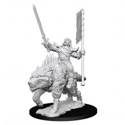 Action Figures Wizkids Pathfinder Battles Deep Cuts Unpainted Orc On Dire Wolf Figure Set