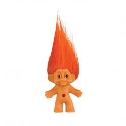 Super Impulse World's Smallest Good Luck Trolls Orange Hair Mini Figure