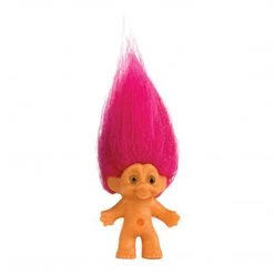 Super Impulse World's Smallest Good Luck Trolls Pink Hair Mini Figure Action Figures