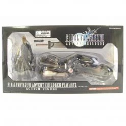 Square Enix Final Fantasy Advent Children Cloud Strife And Fenrir Motorcycle Action Figure