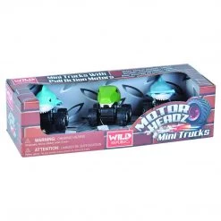 Wild Republic Action Figures Motor Headz Aquatic 3 Mini Trucks Set