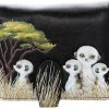 Shagwear Meerkats Large Black Zipper Wallet Wallets