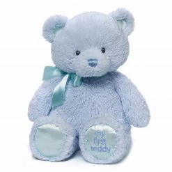 Animals Plush Gund My 1st Teddy Bear Blue 15 Inch Plush