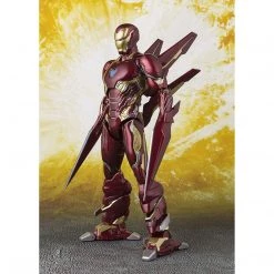 Action Figures Bandai Avengers Infinity War Iron Man MK50 Nano-Weapon Figuarts Action Figure