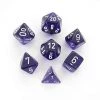 Game Accessories Chessex 7 Set Polyhedral Dice Translucent Purple White CHX23077