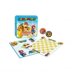 Board Games USAopoly Super Mario Vs Bowser Checkers And Tic Tac Toe Game Set