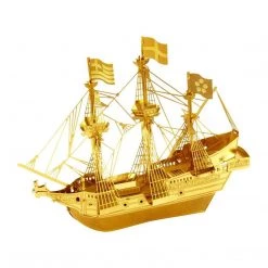 Fascinations Metal Earth Golden Hind Ship Gold Model Kit