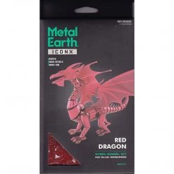 Fascinations Metal Earth Iconx Red Dragon Steel Model Kit