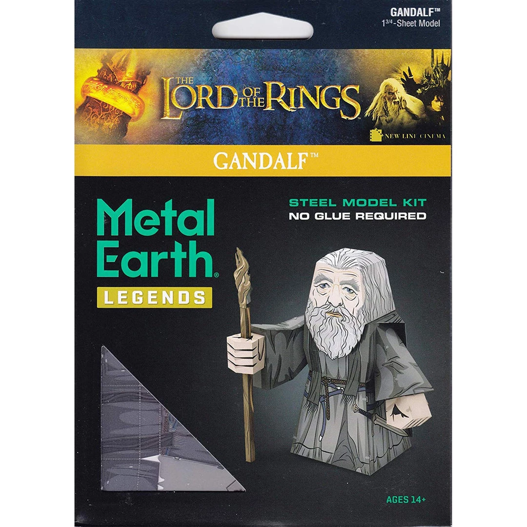 Fascinations Metal Earth Legends Lord Of The Rings Gandalf Steel Model Kit 4 Fascinations Metal Earth Legends Lord Of The Rings Gandalf Steel Model Kit