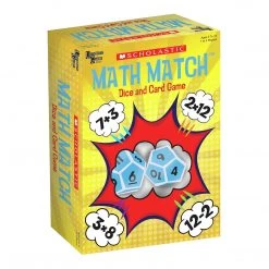 Scholastic Inc. Scholstic Math Match Dice And Card Game Card Games