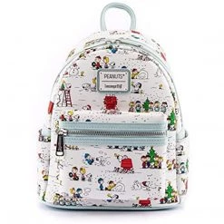 Backpacks Loungefly Peanuts Happy Holidays All Over Print Mini Backpack