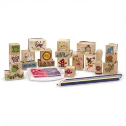 Melissa And Doug Fairy Garden Wooden Stamp A Scene Set