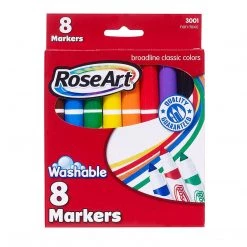All Arts And Crafts Rose Art Broadline Classic Colors 8 Count Washable Markers
