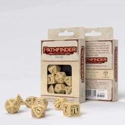 Q-Workshop Pathfinder Playtest Roleplaying 7 Piece Dice Set