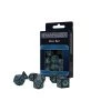 Game Accessories Q-Workshop Starfinder Black & Blue Roleplaying 7 Piece Dice Set