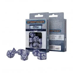 Game Accessories Q-Workshop Starfinder Signal Of Screams Roleplaying 7 Piece Dice Set