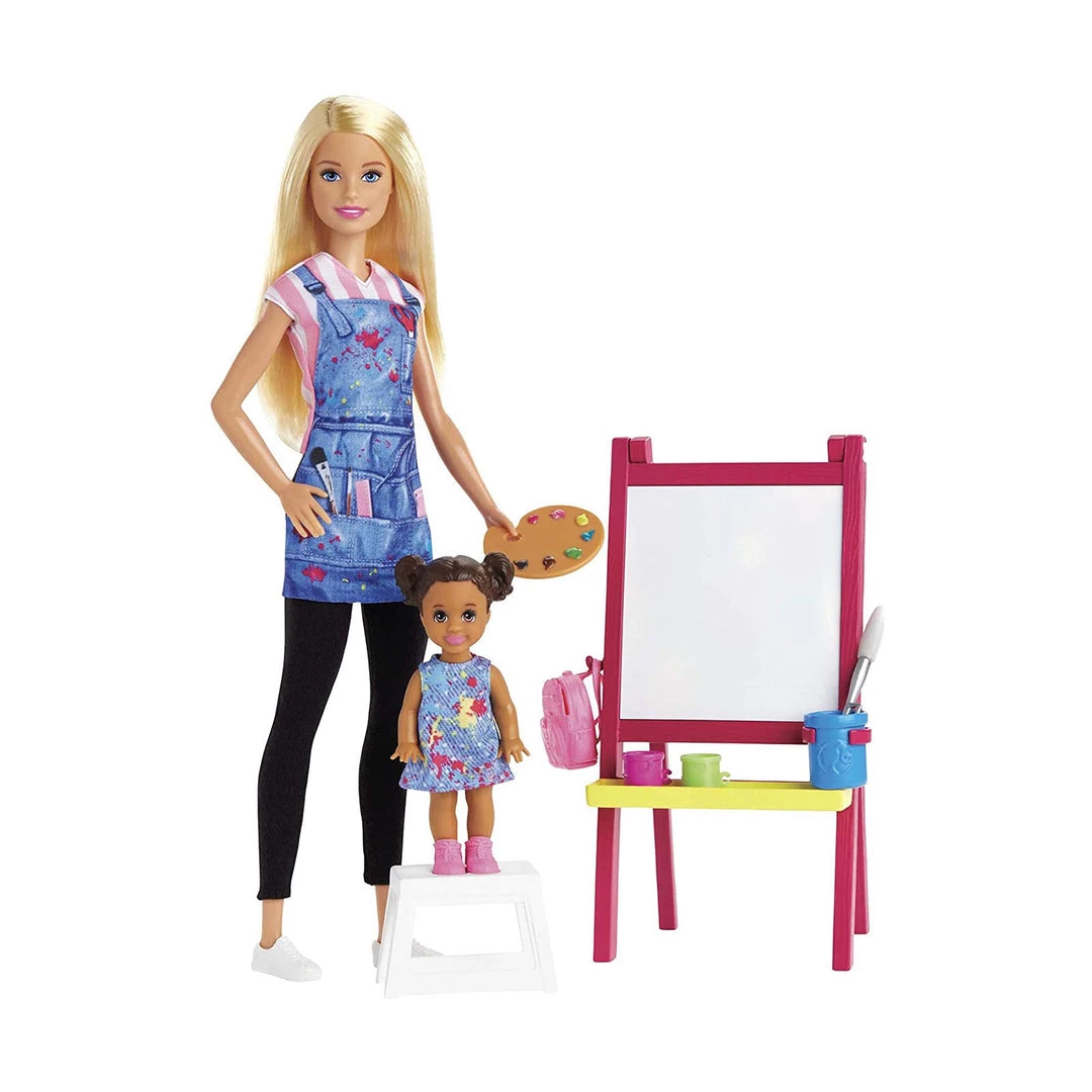 Mattel Barbie Careers You Can Be Anything Art Teacher Doll Set 4 Mattel Barbie Careers You Can Be Anything Art Teacher Doll Set