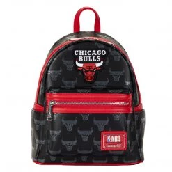 Loungefly NBA Chicago Bulls Debossed Logo Mini Backpack Backpacks