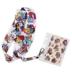 Loungefly Disney Princess Tattoo Lanyard With 4 Pins