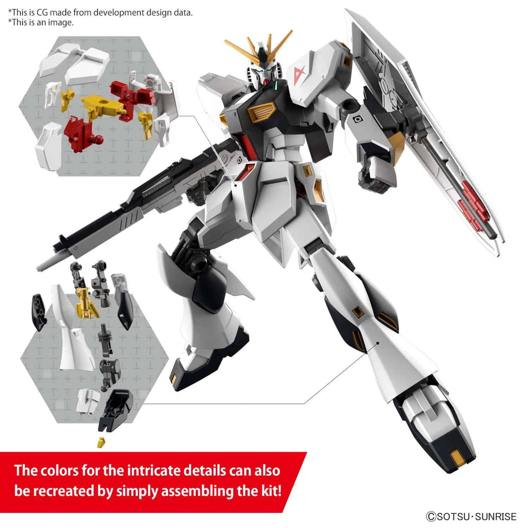 Bandai Gundam Universal RX-93 V Gundam Entry Grade 1/144 Action Figures 4 Bandai Gundam Universal RX-93 V Gundam Entry Grade 1/144 Action Figures