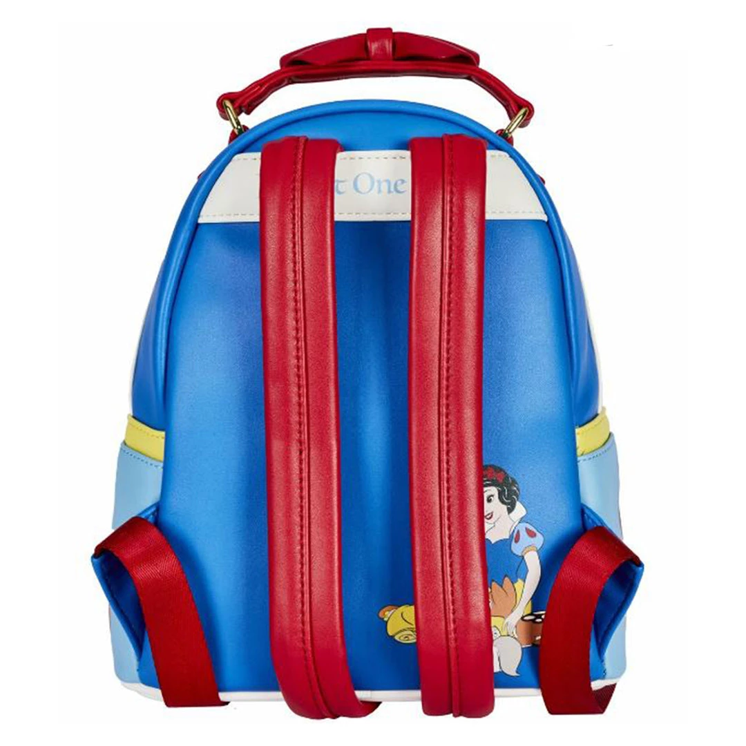Bioworld Loungefly Disney Snow White Cosplay Bow Handle Mini Backpack Backpacks 4 Bioworld Loungefly Disney Snow White Cosplay Bow Handle Mini Backpack Backpacks
