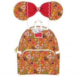 Backpacks Loungefly Disney Gingerbread All Over Print Mini Backpack With Headband