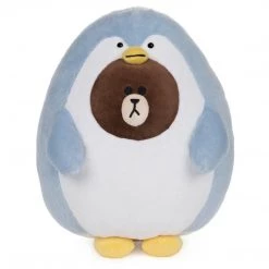 Gund Line Friends Pengo Brown Penguin Bear 12 Inch Plush Figure Superhero And Popular Culture Plush