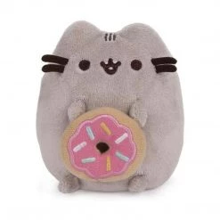Gund Pusheen With Donut 4 Inch Plush Dangler Figure 6056172 Superhero And Popular Culture Plush