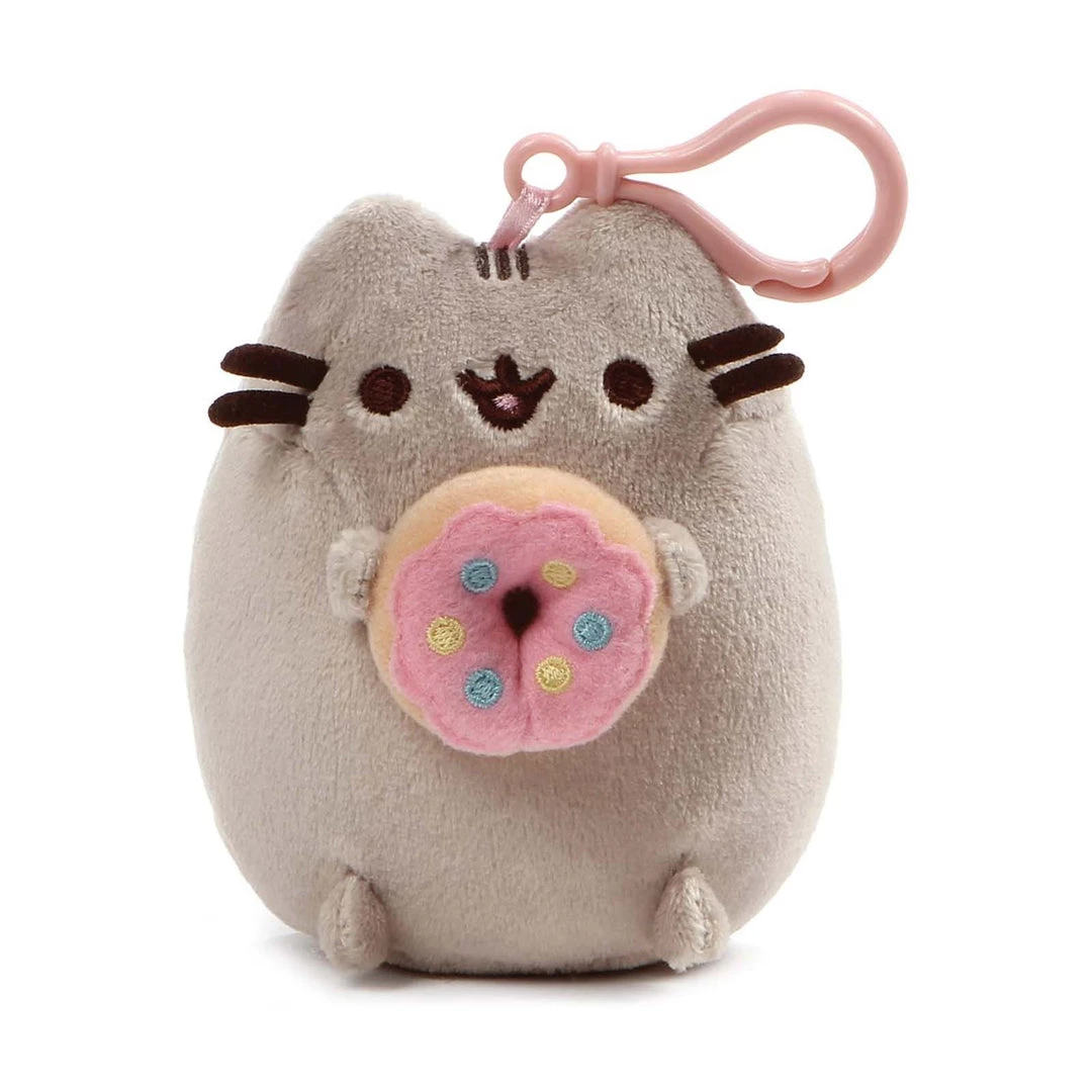 Gund Pusheen With Donut 5 Inch Plush Backpack Clip 3 Gund Pusheen With Donut 5 Inch Plush Backpack Clip
