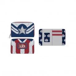 Wallets Loungefly Marvel Falcon Captain America Cosplay Zip Around Wallet